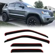 194252 Side Window Wind Vent Deflector,4pcs In-Channel Style Nice Sun Rain Guards Set,window Visor Compatible with 2011-2021 Jeep Grand Cherokee