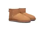 AUSTRALIAN SHEPHERD UGG Boots Sheepskin Wool Mini Classic Suede Chestnut