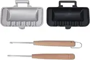 Frittata Pan,Double Sided Pan 4w1h Sandwich Maker with Sandwich Baking Crimp Sealing for Home Kitchen Restaurant
