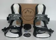 MENS ALTITUDE S/M RIDER 4X4 BURTON 3D EST SNOWBOARD BINDINGS BLACK/WHITE/GREY