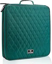 TIMCORR CD Case DVD Holder Storage: 160 Capacity DVD Cases Organizer Portable Wallet Storage - CD Plastic Protective Carrying Binder for Home Travel (Green)