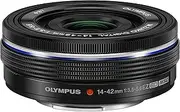 Olympus 14-42mm f3.5-5.6 EZ Interchangeable Lens for Olympus/Panasonic Micro 4/3 Digital Camera (Black) - (International Version)