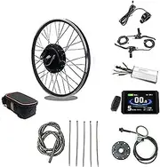 E Bike kit,20"/24"/26"/27.5"/28"/29"/700c Rear Wheel Motor E-Bike Conversion Kit, 48V Upgraded Brushless Hub Motor for Electric Bicycle with LCD Display,1500W-27.5inch