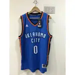 NBA球衣 RUSSELL WESTBROOK 雷霆客場藍 ADIDAS SWINGMAN 熱轉印 全新含吊牌