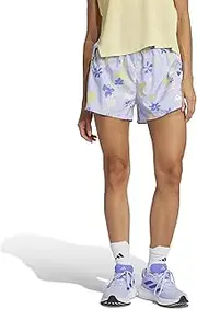 [adidas] KVL37 Women's Running Shorts Down The Run Climacool High Rise Floral Shorts