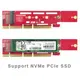 PNF4GCB M.2 Key M NVMe PCIe SSD固態硬碟卡轉接板 (適用1U伺服器)