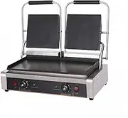 Commercial Double Electric Griddle Multigrill Waffle Maker, Sandwich Press, BBQ