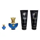 Versace Women Pour Femme Dylan Blue 4 Piece Gift Set JP