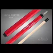 NEW IMPROVED VERSION, Jacoby Heavy Hitter Break Cue, FREE HARD CASE (Red)