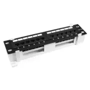 12-Port Cat5E UTP Unsheilded Rackmount Network Patch Panel RJ45 Ethernet
