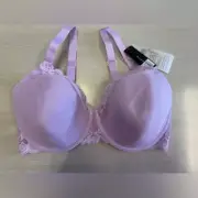 Natori 741299 Women Size 34D Feathers full figure underwire Lilac New