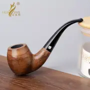 Handmade Tobacco Smoking Pipe Classic Wooden Pipe with 10 Smoking Accessories