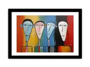 Modern Art Boy Framed print Art Poster