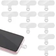 Phone Tether Tab, 10 Pieces Universal Phone Lanyard Patch Without Transparent