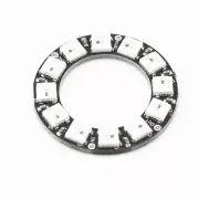 2 PCS RGB LED Ring 12 Bit WS2812 5050 RGB LED + Integrated Driver Module