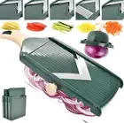Adjustable Mandoline Food Slicer for Kitchen,Ultra Sharp V-Blade Vegetable Sl...