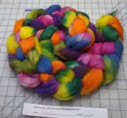 Superwash Fine Wool Top Roving Spinning Handpainted Dyed USA Empath