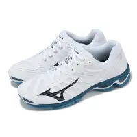 在飛比找Yahoo奇摩購物中心優惠-Mizuno 排球鞋 Wave Voltage 男鞋 白 藍