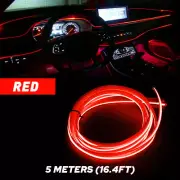 Red 5M Car Line Auto Interior LED Decor Light Atmosphere Wire Lamp Strip USB Kit (for: Renault)