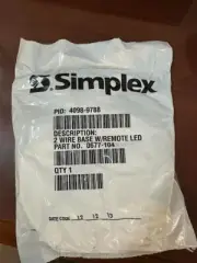 Simplex 2 Wire Smoke Detector Base With Remote LED