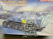 Dragon 1:35 Scale Sd.Kfz.251/17 w/- 2cm Schwebelafette Sprue T Grey Parts Sealed