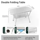 Outdoor Portable Small Steel Table Camping Table Folding Table Picnic Barbecue T