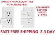 2 Pack Kisslink Wi-Fi Smart Plug Alexa or Smart Phone Controlled FREE SHIPPING