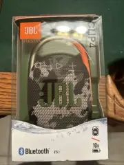 JBL Clip 4 Camouflage Portable Bluetooth Speaker New