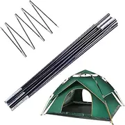 Tent Poles | Portable Tent Poles for Tarp - Portable Lightweight Repair Adjustable Gear for Camping Beach Backpacking Hunting