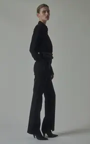 [Heirlome] Alba Split-Hem Wool-Blend Trousers
