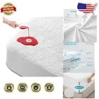 King Size 100% Waterproof Cooling Mattress Protector with Deep Pocket Design
