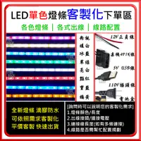 在飛比找蝦皮購物優惠-【快速出貨】【 客製化 下單區】 LED 高亮度 單色 燈條