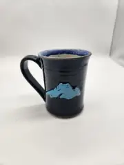 Pottery Studio Raised "Lake Superior" Pottery Mug
