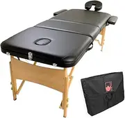 Wooden Portable Massage Table 70cm - Black