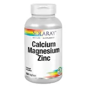 Solaray Calcium Magnesium Zinc, 250 Caps (Pack of 1)