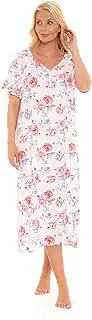 [Suzy & Me] Ladies Long Plus Size Luxury Soft Touch Jersey Nightshirt