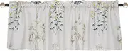 Purzen Cafe Curtain for Kitchen Window, Semi Sheer Tier Curtains for Small Windows, Living Room Decor – Easy to Hang, Light Filtering,B,150x45cm