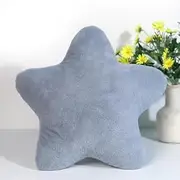 Cuddly Cushion Children's Star Cushion Plush Cushion Decorative Cushion for Cuddly Corner Children's Room, Soft Fluffy Star Shape Decorative Cushion Sofa Cushion for Home Decoration (Grey, 30 cm)
