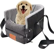 Dog Car Seat - Auto Puppy Seat, Detachable Pet Buckets | Portable Pet Carrying Bag Pet Armrest Seat Dog Car Seat, High Value Car Booster Seat Center Console Dog Car Seat for Small Cats Puppies