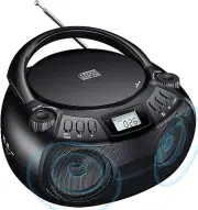 Gueray CD Player Boombox with Bluetooth Boombox AM/FM Radio USB Port Portable CD