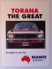 BIANTE BROCHURE TORANA THE GREAT GTR XU1 LJ BATHURST BROCK FREE POST 1/18