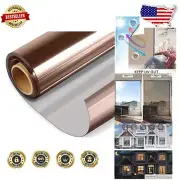 One Way Mirror Window Film - Daytime Privacy & UV Protection, 35.4x196.8 Inch