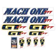 GT - 1991 Mach One - Clear - decal set - Old school bmx