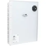 Aqua Drops A4 Refillable Display Book 20 Sheets Clear