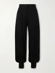 [Loro Piana] Loro Piana - Audley Silk-cady Tapered Pants - Black - IT40 IT 40 Black