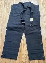 Carhartt Men’s Loose Fit Firm Duck Insulated Bib Overall | R41-BLK | New w/ Tags
