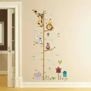 Growth Chart Wall Stickers Forest Animal Wall Removable Decals FREE POSTAGE