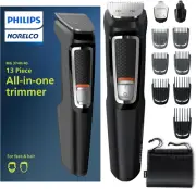 Philips Multi Groomer All-In-One Trimmer Series 3000-13 Piece Mens Grooming Kit