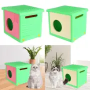 Cat House for Outdoor Pet Supplies Kennel for Kitten Bunny Small Animals