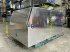 Flat Aluminium Canopy Tool Box Ute Truck Trailer Gullwing Toolbox 1780 x1100x850
